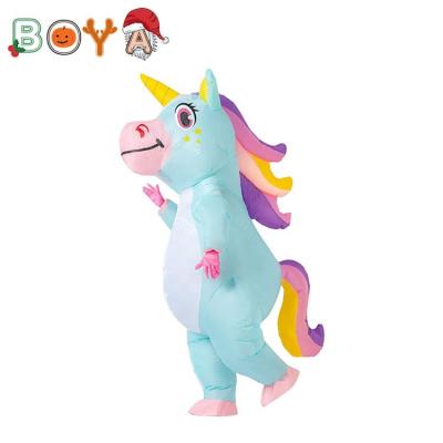 China Party costume/sale cosplay inflatable costume wholesale hot high quality rainbow unicorn festival costume for sale