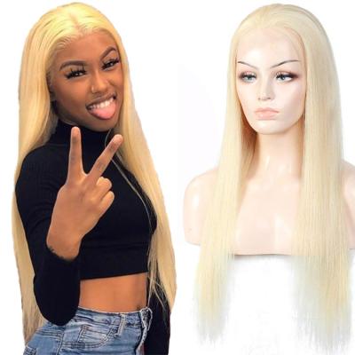 China Wholesale Cheap Silky Straight Wave Cuticle Aligned Full 613 Lace Wig Hair, 10A Straight 613 Blonde Lace Front Wig HD Wig Vendors for sale