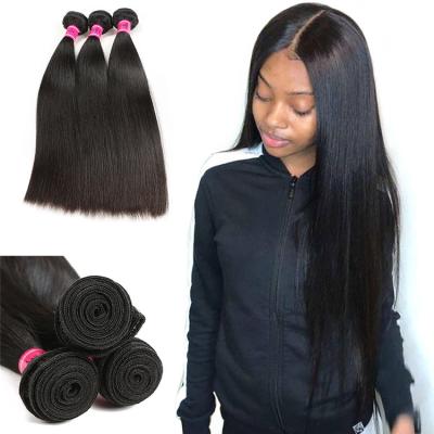 China Silky Straight Silky Straight Virgin Hair Peruvian Hair Bundles With Silk Closure, Good Quality Straight Hair Bundles for sale