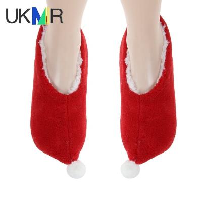 China UKMR Anti-skid Thermal Socks Comfy Women's Fuzzy Socks Pack Fleece Sweater Women Gripper Socks Christmas Fluffy Slippers for sale