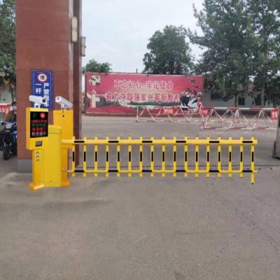 China Galvanized Steel Crowd Control Barrier Gate Motor Barrier Traffic Lock Parking Barrier Gate for sale