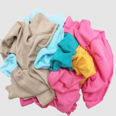 China 1.No Zipper Sale 40-60cm Light Color Pure Cotton Floss Cloth Used Industrial Mopping Cleaning Rags for sale