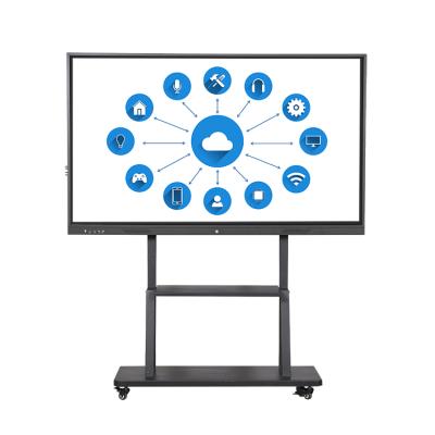 China Conference Mobile Or Wall Mount Conference Education Radio 65 Inch Interactive Whiteboard Smart TV for sale