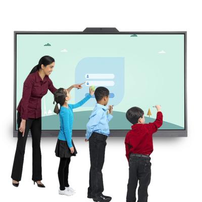 China Conference 75 Inch Education Equipment Smart Interactive White Panels With Camera for sale