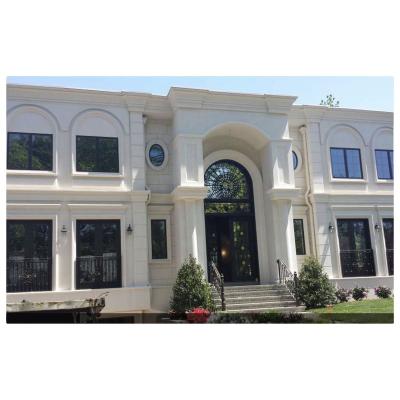 China Decoration arched top wrought iron double front entrance doors French iron exterior entrance doors for sale