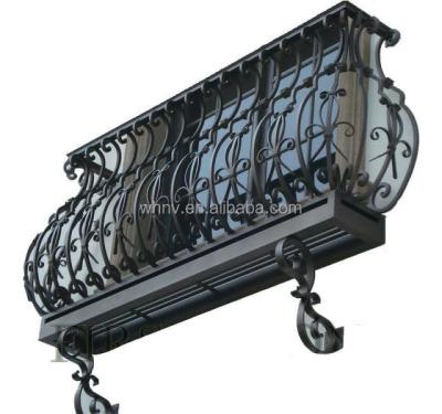 China Traditional High Quality Balcony Deck Railings Wrought Iron Antique Fence Designs for sale