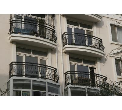 China EUROPEAN High Quality Balcony Deck Railings Wrought Iron Antique Fence Designs for sale