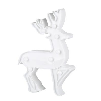 China Modern Christmas Wall Mount Decor Elks Marquee Sign LED Light Holiday Baby Kid Room Night Light Table Lamp Lights for sale