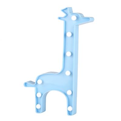 China Modern 3D Giraffe Fawn Marquee Neon Lamp Wall Hanging Led Sign Lamp Party Lights Baby Room Decor Night Light for sale