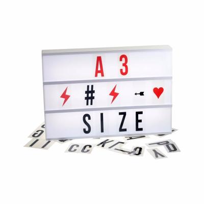 China A3 Photo Movie Cinema Light Box DIY Letter Lightbox Cinema Sign Eco-friendly Light Box Led Advertising Light Board for sale