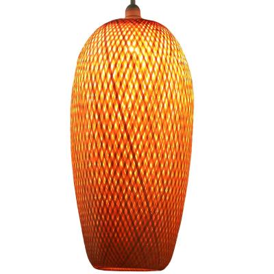 China Art Deco Attic Retro Rattan Style Pendant Lamp Rattan Cage Decorative Lights Natural American Rustic Pastoral Vietnam Rattan for sale