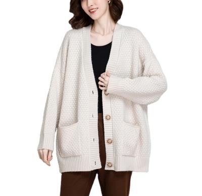 China Custom Anti-Wrinkle Winter Sweater Solid Oversized Women Plus Size Draped Open-Front Cardigan For Ladies for sale