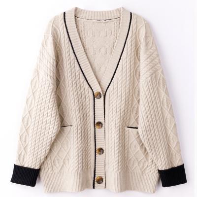 China Parride Customized Long Sleeve Knitted Cardigan Sweaters Plus Size Women Knit Sweater For Women Coat for sale