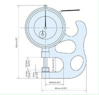 China Inch Dial Thickness Gauges Can Supply Steel / Ceramic Contact Anvils for sale