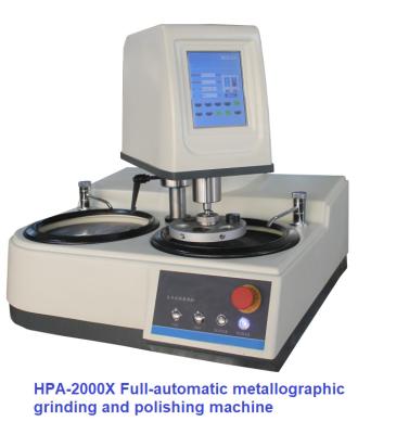 China Centrumlading 6 Steekproeven het Metallographic het Oppoetsen Machine Dubbele Schijf Volledige Automatische Malen Te koop