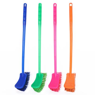 China Sustainable Art Household Professional Bathroom Plastic Toilet Brush Set for sale