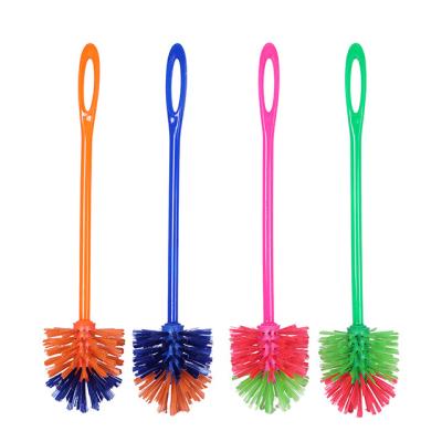 China Sustainable Manufacturers Customized Clean Design Household Green Plastic Toilet Brush for sale