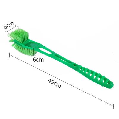 China New Manufacture Sustainable High Quality Long Handle Curved Toilet Bowl Cleaner Brush for sale