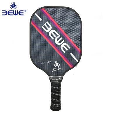 China 3K Carbon Fiber Weave With Top Quality Titanium Wire Carbon Graphite Pickleball Paddle With Nomex Honeycomb for sale