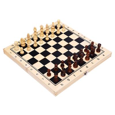 China Wooden Wooden Chess Interioanal Chess Board Collapsible Magnetic Set for sale