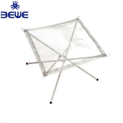 China Durable Camping 304 Stainless Steel Wire Mesh Bonfire Frame For Portable Rising BBQ for sale