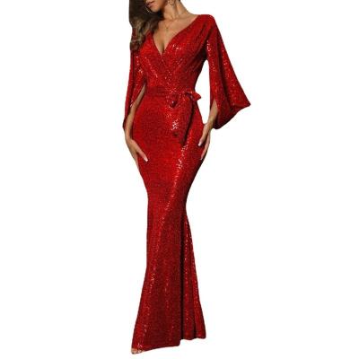 China Washable Prom Dresses Women Evening Gown Elegant Polynesian Tribal Red Reflective Dress Custom Plus Size Ladies for sale