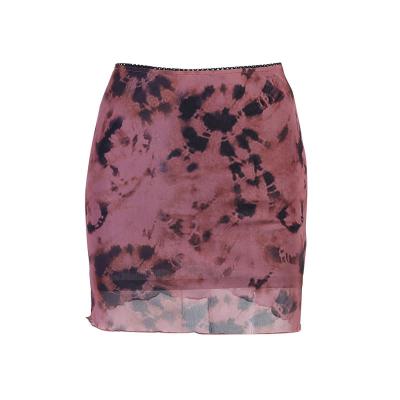 China Anti-Static 2022 New Ladies Mesh Printed Skirt Can Be Customized Pattern Digital Craft for sale