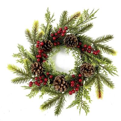 China Wholesale Artificial Decoration Christmas Decorative Flowers Wreath Christmas Berry Ornament For Home Office Decoration for sale