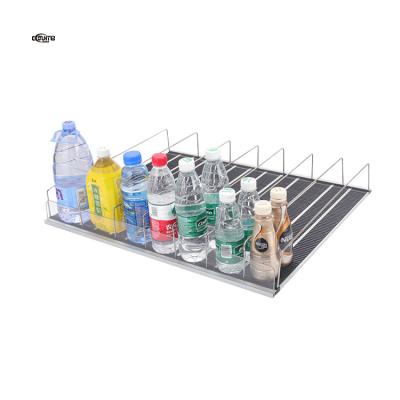 China Store Refrigerator Shelf Feed Gravity Orbit Wholesale Grocery Drinks Roller Shelf Customized Size for sale