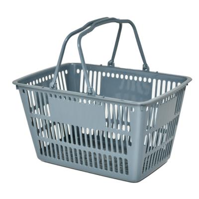 China 1) Supermarket 2)shops two handle supermarket shopping basket foldable hand held shopping basket for retail stores for sale