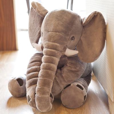 China Cartoon Toy High Quality Soft Pillow Big Baby Animated Cute Animal Stuffed Plush Amazon Elephant Animal Toy for sale