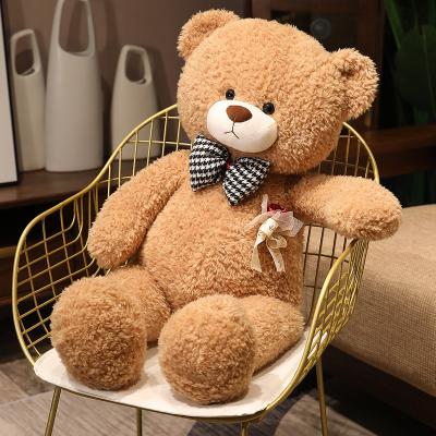 China Cartoon Toy Birthday Gifts Gifts Souvenirs Various Sizes Can Be Leaked Bow Tie Cute Chest Rose Teddy Bear Plush Toy Large for sale