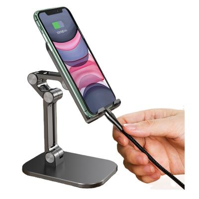 China 2022 Hot Selling Adjustable Mobile Phone Accessories Table Foldable Mobile Phone Holder Support Desktop Stand for sale