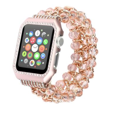 China Fashionable Exquisite Elegance Watch Band Sport Luxury Stone Watch Band For Iwatch Series Watchband High Quality Straps for sale