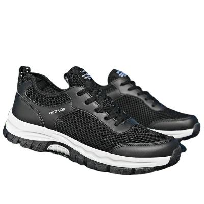 China 2021 New Men Outdoor Unique Casual Mesh Black Sport Shoes For Damping Good Quality for sale