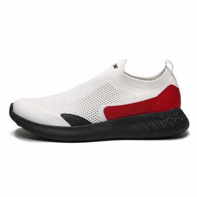 China Cushioning Flying Woven Casual Shoes Sports New Upper Breathable Low Top Shoes Men for sale