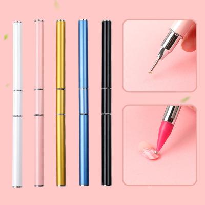 China Dot Embroidery Craft DIY Tool Absorbent Pencil and Double Headed Cross Stitch Diamond Pen Diamond Pen Tool Nail Stitch Diamond Pen for sale