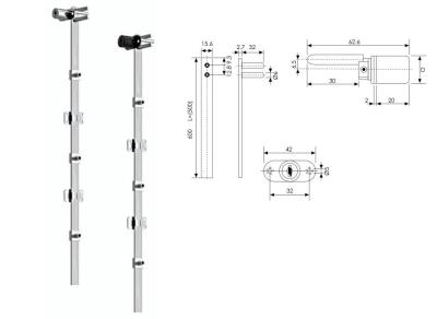 China Unidad Front Drawer Lock de los muebles 3/cerraduras de seguridad para los cajones del aparador en venta