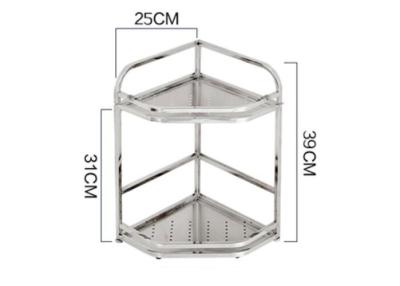 Chine La cuisine d'économie de l'espace retirent le double d'étagère de triangle de panier/couches triples à vendre