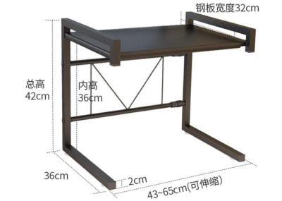 Cina La microonda su misura Oven Rack/lo stoccaggio d'acciaio cucina del ferro accantona regolabile in vendita