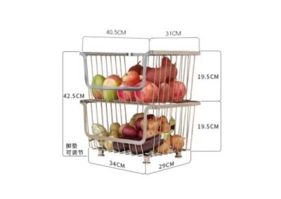 Chine La cuisine multiple de fonction retirent le panier pour les fruits et légumes 195mm par couche à vendre