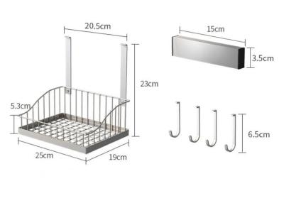China Rasguño - impermeabilice las cestas colgantes pulidas de la cocina sin el sacador de agujero en venta
