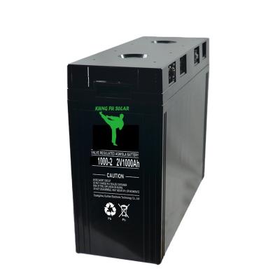 China KFG2-1000 power tools 3years warranty 5-8 years life 2v1000ah VRLA lead acid GEL solar battery for solar system energy storage batteries for sale