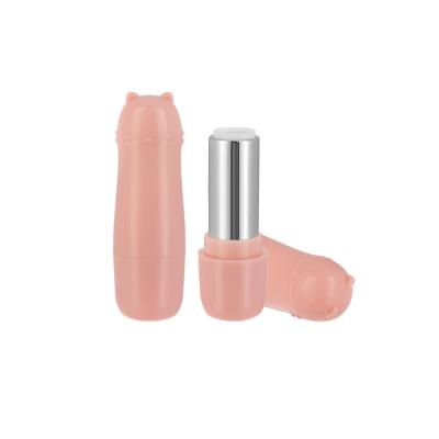 China Best-selling pink cosmetic cat packaging cosmetic makeup make your own lipstick tube cartoon lipstick tube cat look for sale