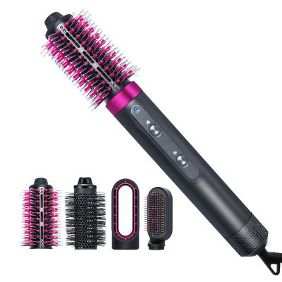 China Ionic 5 in 1 One Step Hair Straightener Curler Comb Hair Dryer Brush for Women Hair Dryer Styler for sale