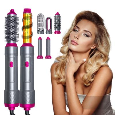 China New Ionic 5 in 1 Hair Curler Wholesale Custom High Speed ​​Motor Hair Brush Blow Styling Hot Professional Hair Dryer for sale