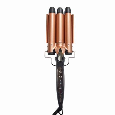 China Hair Curler Professional Barber Shop Tool Magic Hair Curler 3 Barrels Hair Curling Iron for sale