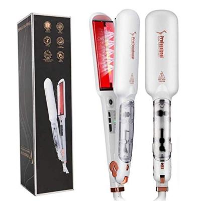 China RV Wholesale Patented Professional Infrared Hair Straightener Steam Hair Straightener for sale