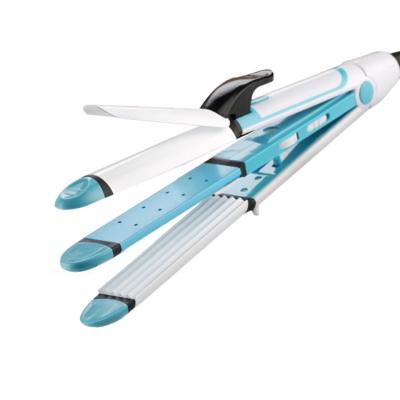 China Rv new 3 in 1 hair straightener automatic twist 3 in 1 flat plates hair straightener for sale