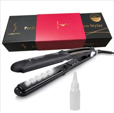 China High Quality Steam Straightener RV Hair Vibration Steam Styler Hair Curling Straightener for sale